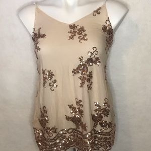 About a girl sequined tank size small